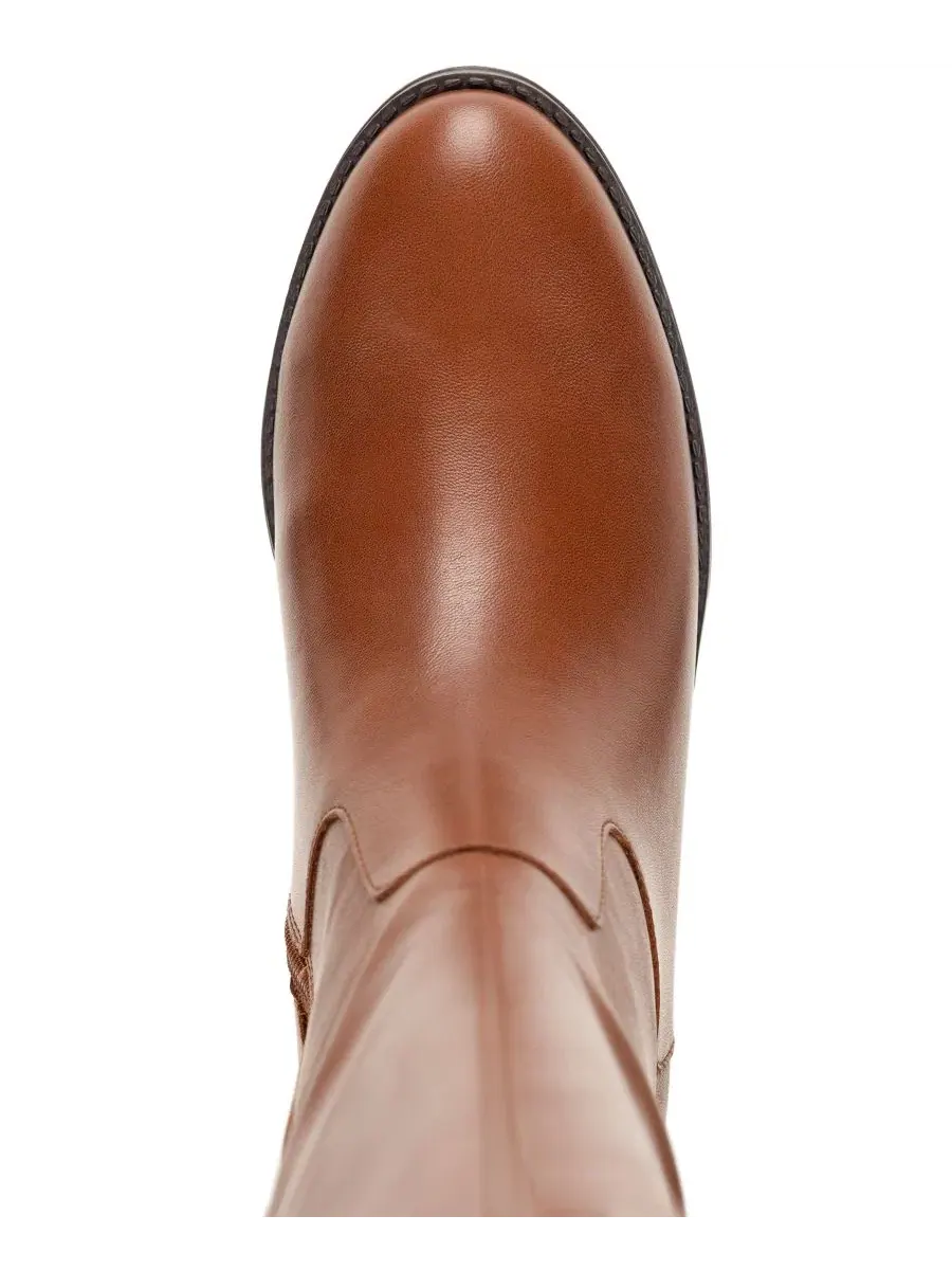 Ботинки для верховой езды Valoraa с круглым носком, широкое голенище Style & Co — изображение 4 из 6, коричневый
