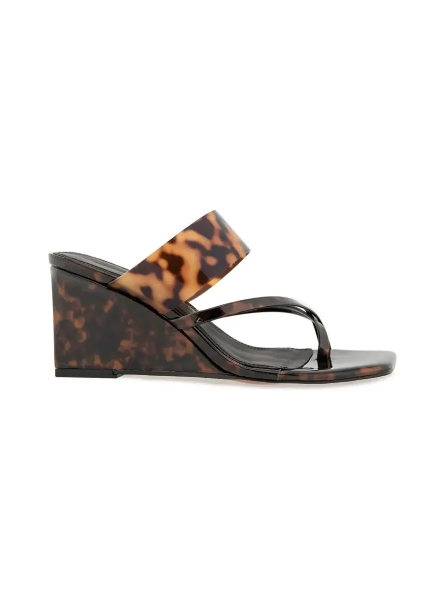Женские босоножки на танкетке Danica Wedge Rebecca Minkoff — изображение 2 из 3, коричневый