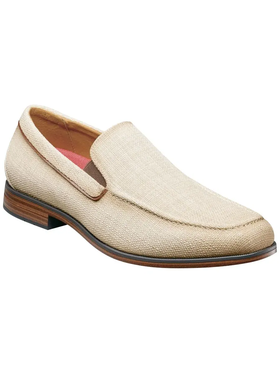 Мокасины Ridgely Moc-Toe Slip-on Stacy Adams — изображение 1 из 7, бежевый