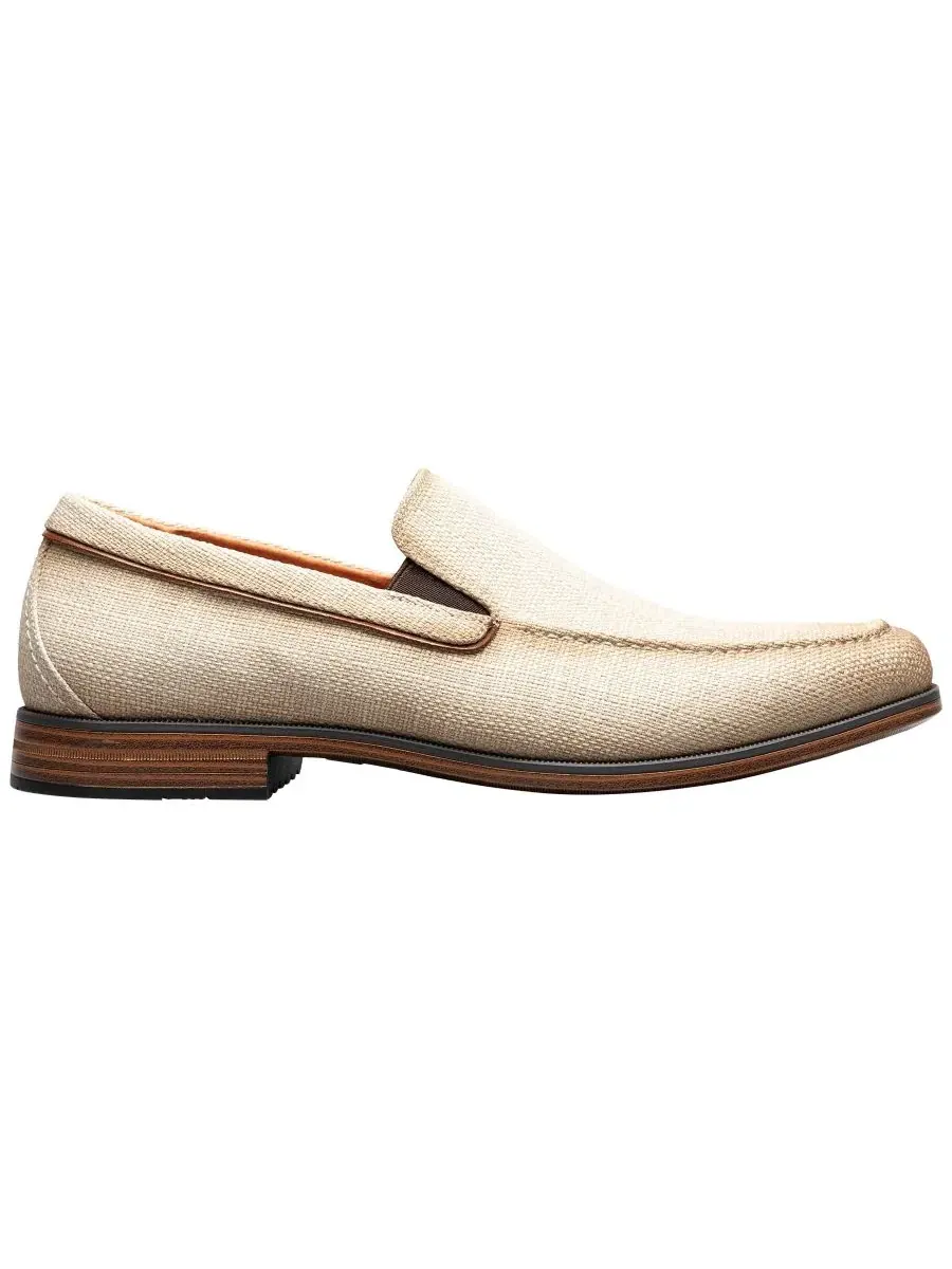 Мокасины Ridgely Moc-Toe Slip-on Stacy Adams — изображение 2 из 7, бежевый