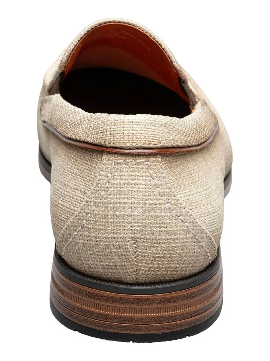 Мокасины Ridgely Moc-Toe Slip-on Stacy Adams — изображение 3 из 7, бежевый