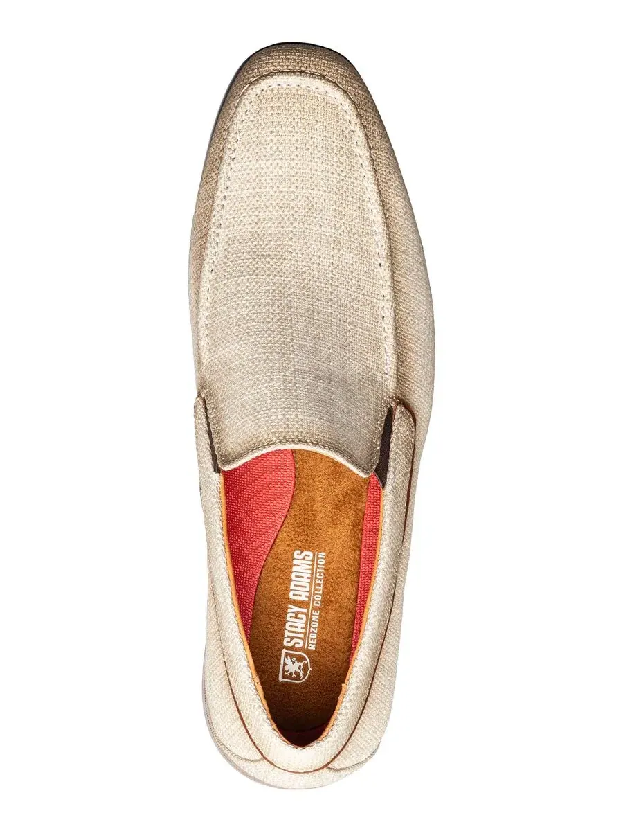 Мокасины Ridgely Moc-Toe Slip-on Stacy Adams — изображение 4 из 7, бежевый