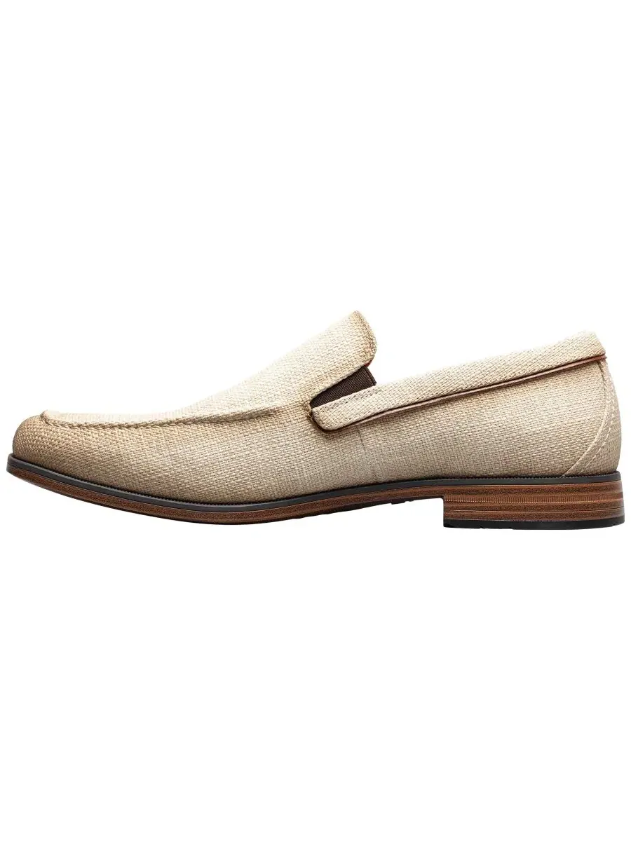 Мокасины Ridgely Moc-Toe Slip-on Stacy Adams — изображение 6 из 7, бежевый
