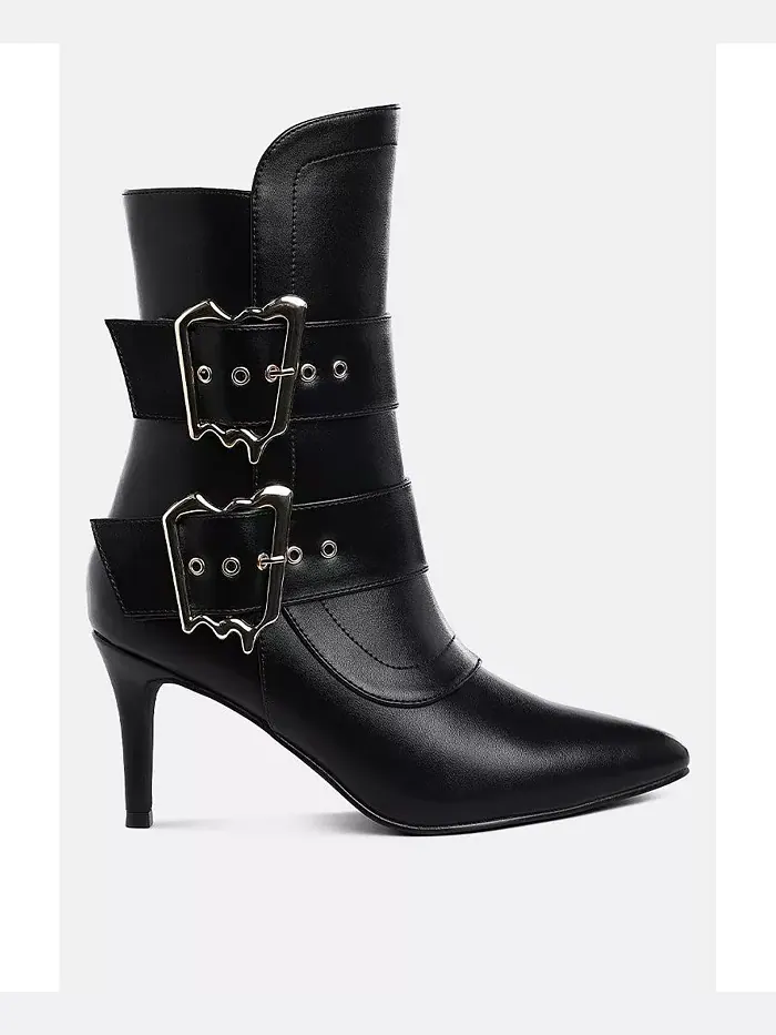 Ebera Chunky Buckle Strap Ботинки до щиколотки на платформе London Rag — изображение 1 из 3, черный