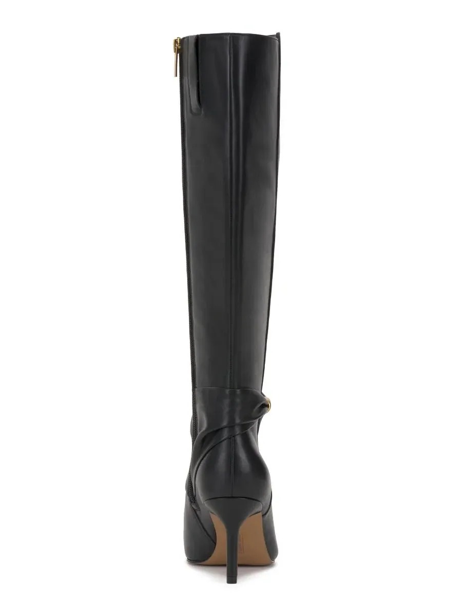Ботинки на каблуке-шпильке с широким голенищем, модель Meezo Wide Calf Stiletto Dress Boots Vince — изображение 3 из 5