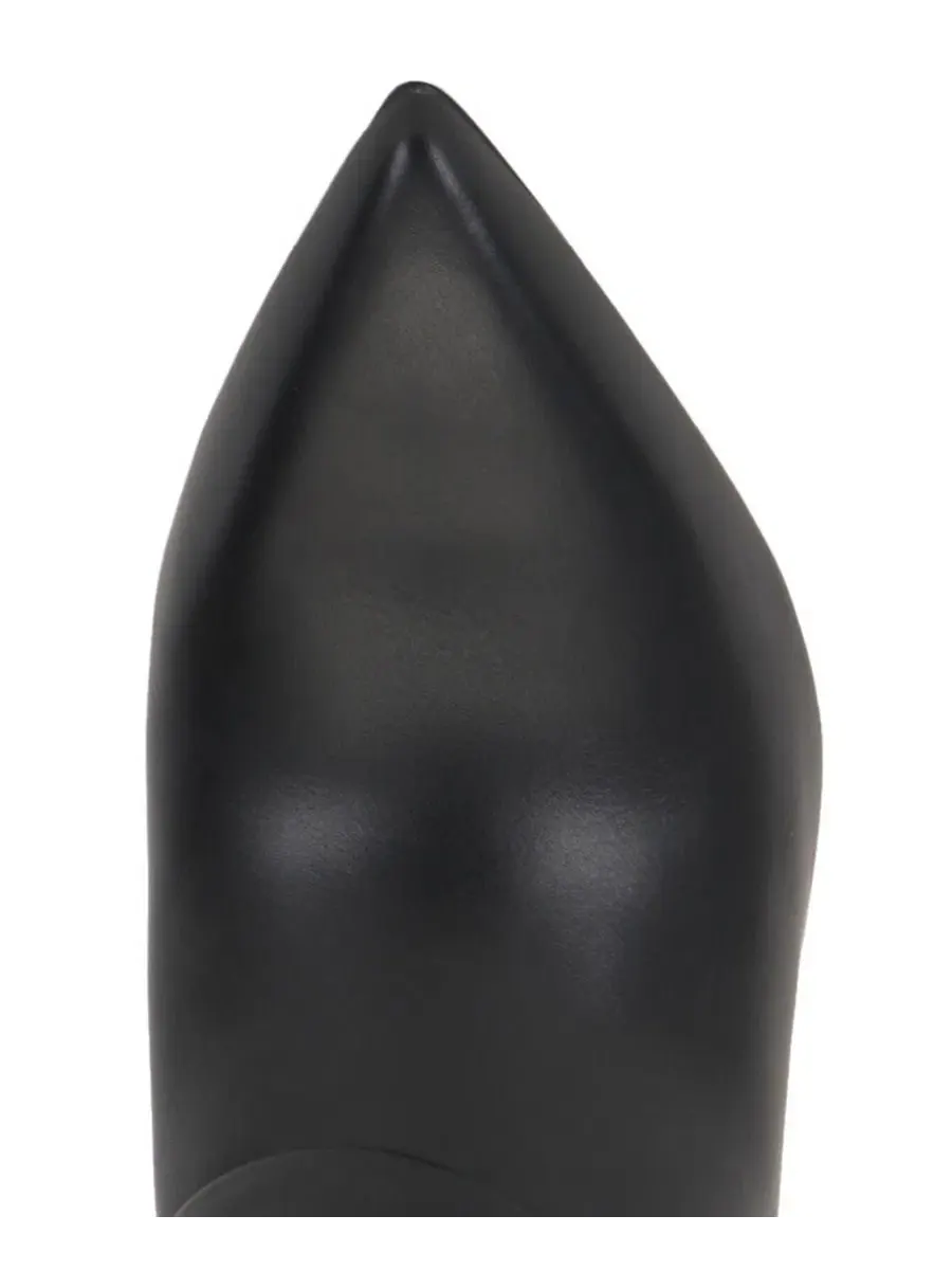 Ботинки на каблуке-шпильке с широким голенищем, модель Meezo Wide Calf Stiletto Dress Boots Vince — изображение 4 из 5