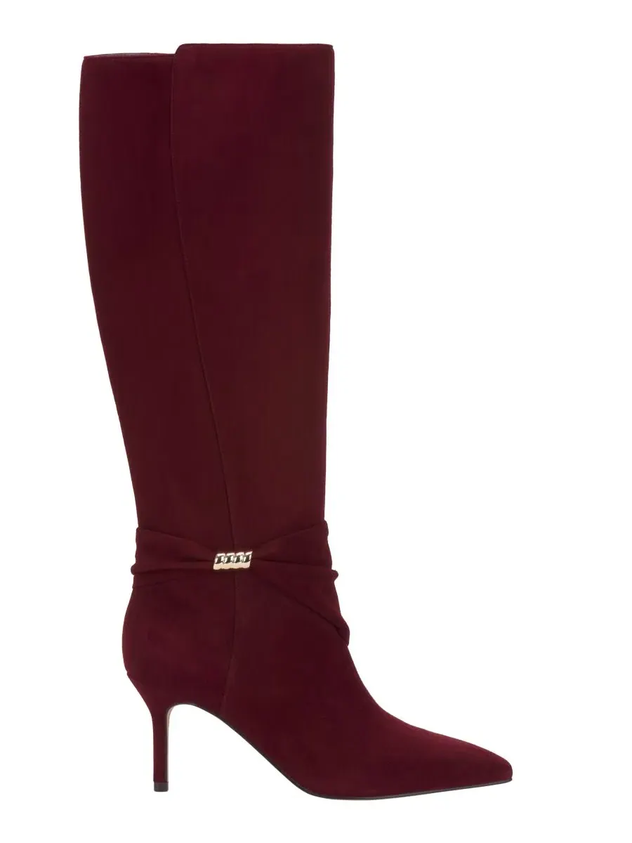 Ботинки-казаки на каблуке-шпильке с широким голенищем Meezo Wide Calf Stiletto Dress Boots Vince — изображение 2 из 5