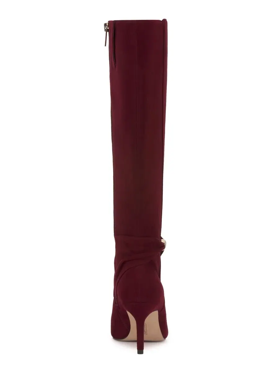 Ботинки-казаки на каблуке-шпильке с широким голенищем Meezo Wide Calf Stiletto Dress Boots Vince — изображение 3 из 5