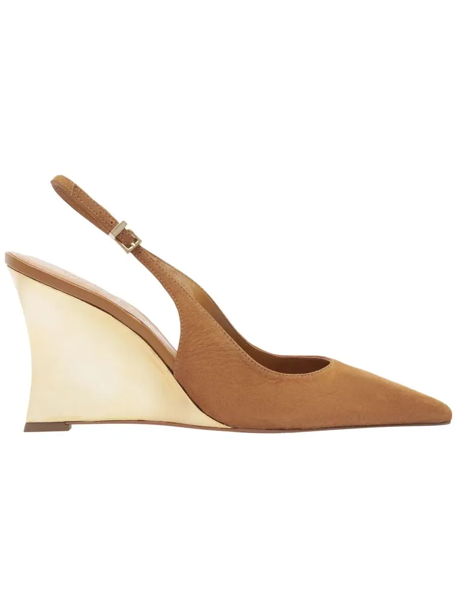 Туфли-лодочки Rowen Wedge Slingback на танкетке Arezzo, Stracci — изображение 2 из 5