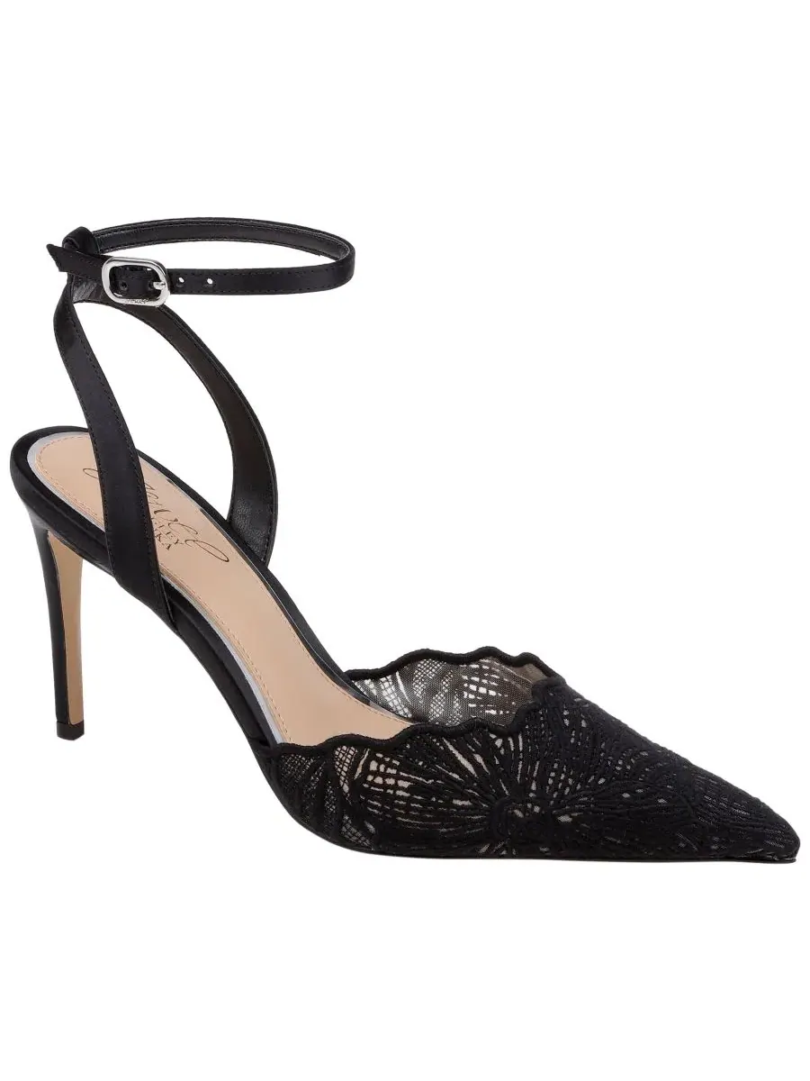 Туфли-лодочки с острым носком Zaima Jewel Badgley Mischka — изображение 1 из 5, черный