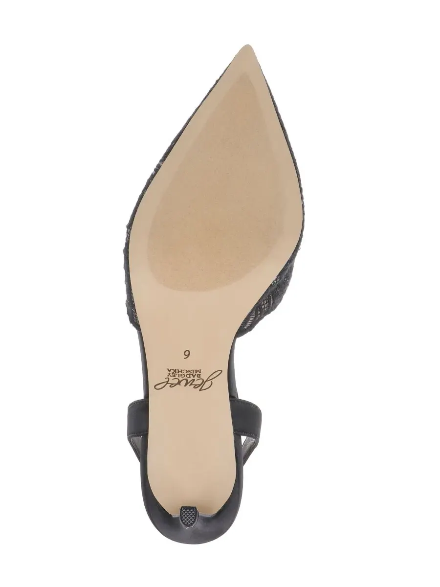 Туфли-лодочки с острым носком Zaima Jewel Badgley Mischka — изображение 5 из 5, черный