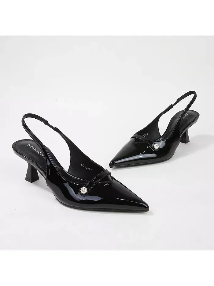 Туфли Caris Patent Slingback Pump BERNESS — изображение 2 из 3, черный