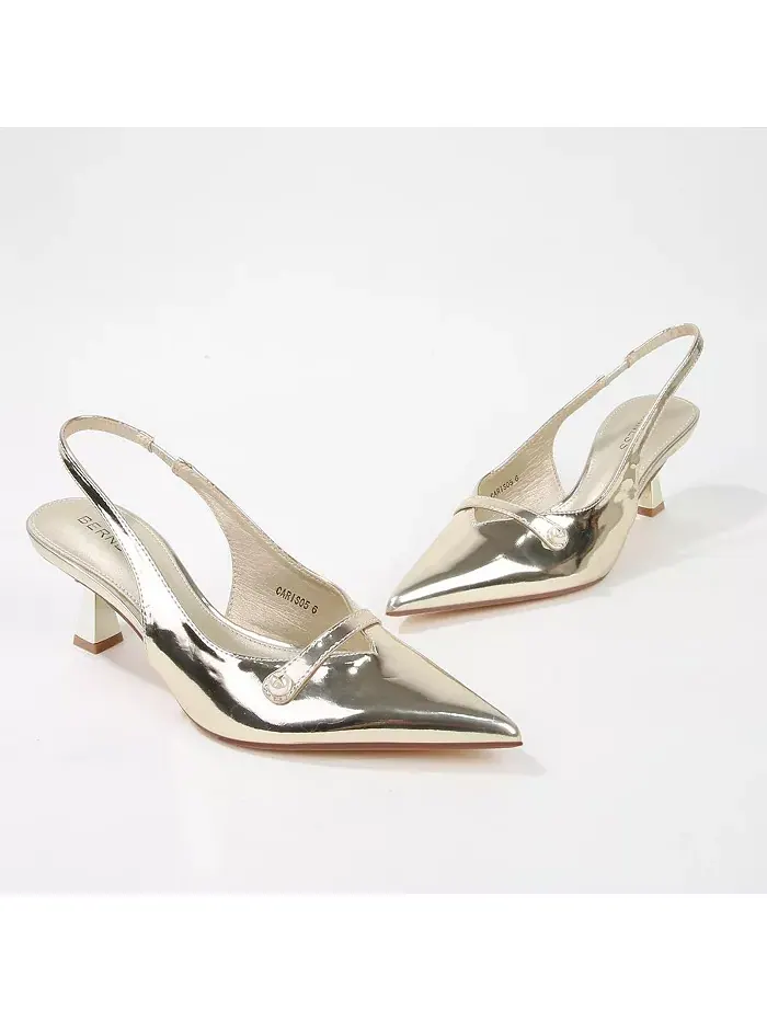 Туфли Caris Patent Slingback Pump BERNESS — изображение 2 из 3, золото