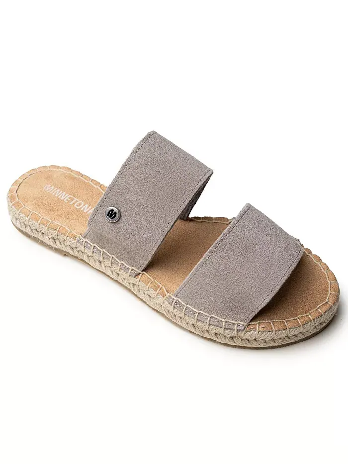 Женские слайдеры Poppie из замши Minnetonka