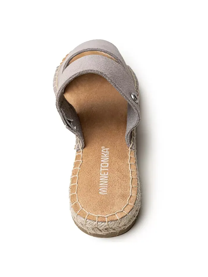 Женские слайдеры Poppie из замши Minnetonka — изображение 3 из 7, тауп