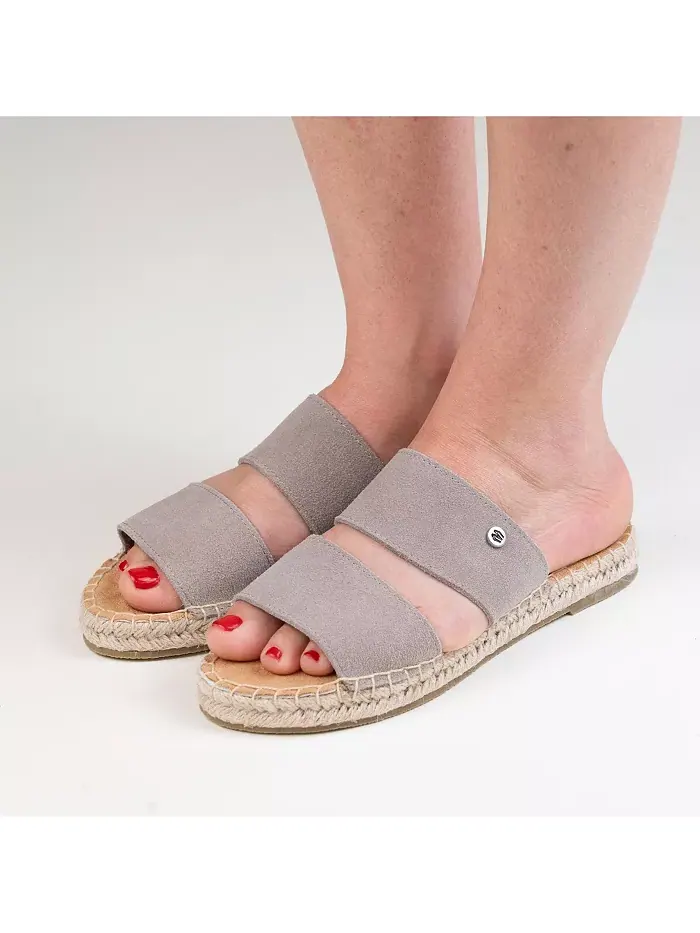 Женские слайдеры Poppie из замши Minnetonka — изображение 7 из 7, тауп