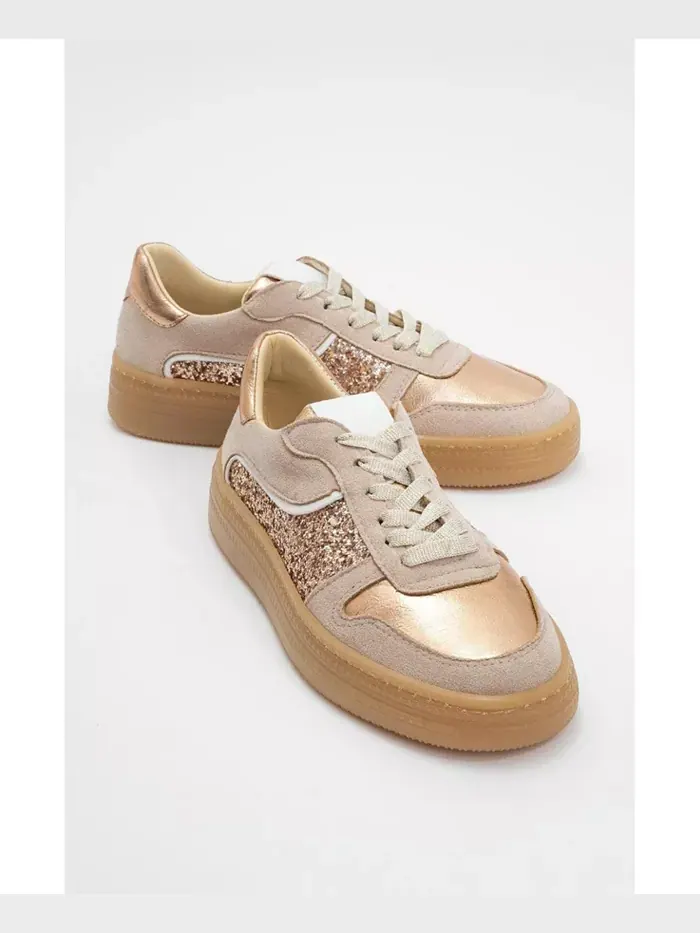 Кроссовки Felipe из блестящей кожи (женские) Forever & Always Shoes