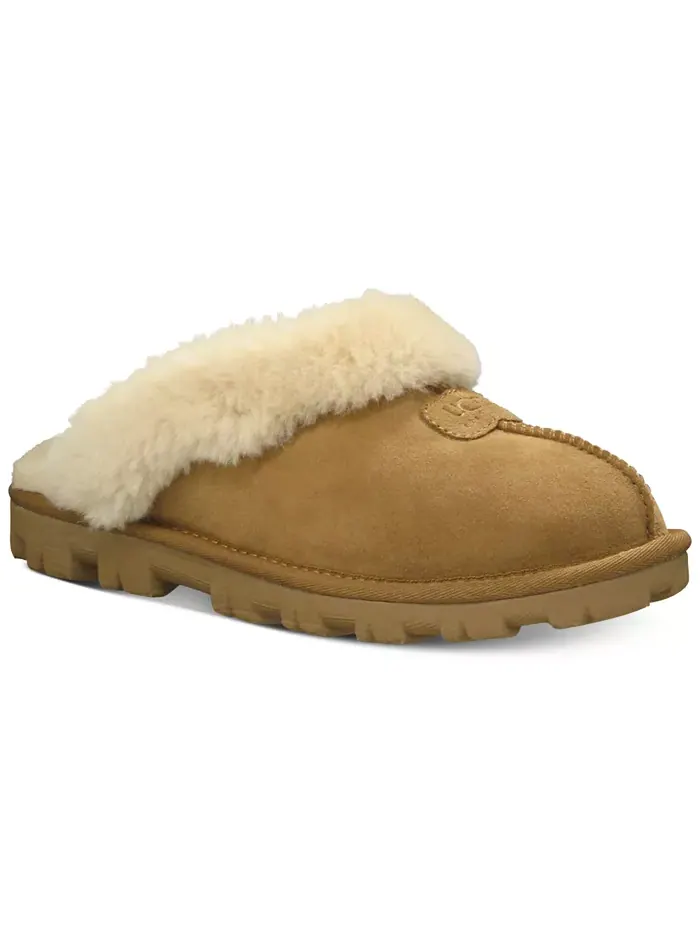 Женские ковровые тапочки Coquette Slip On Slide Ugg — изображение 1 из 4, коричневый