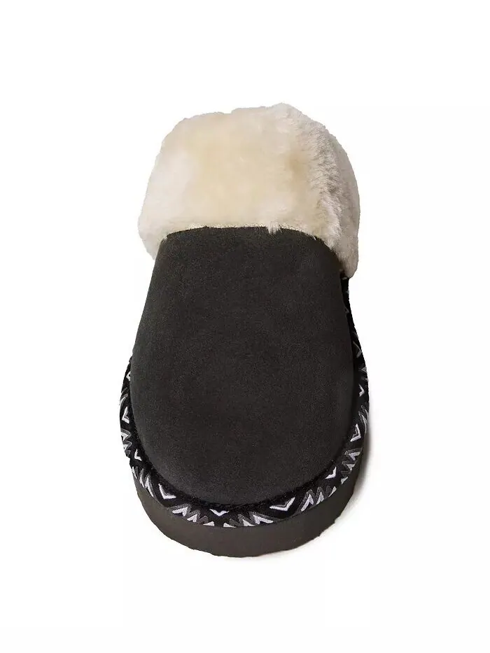 Женские плюшевые тапочки вишневого цвета Minnetonka — изображение 2 из 3, темно-серый