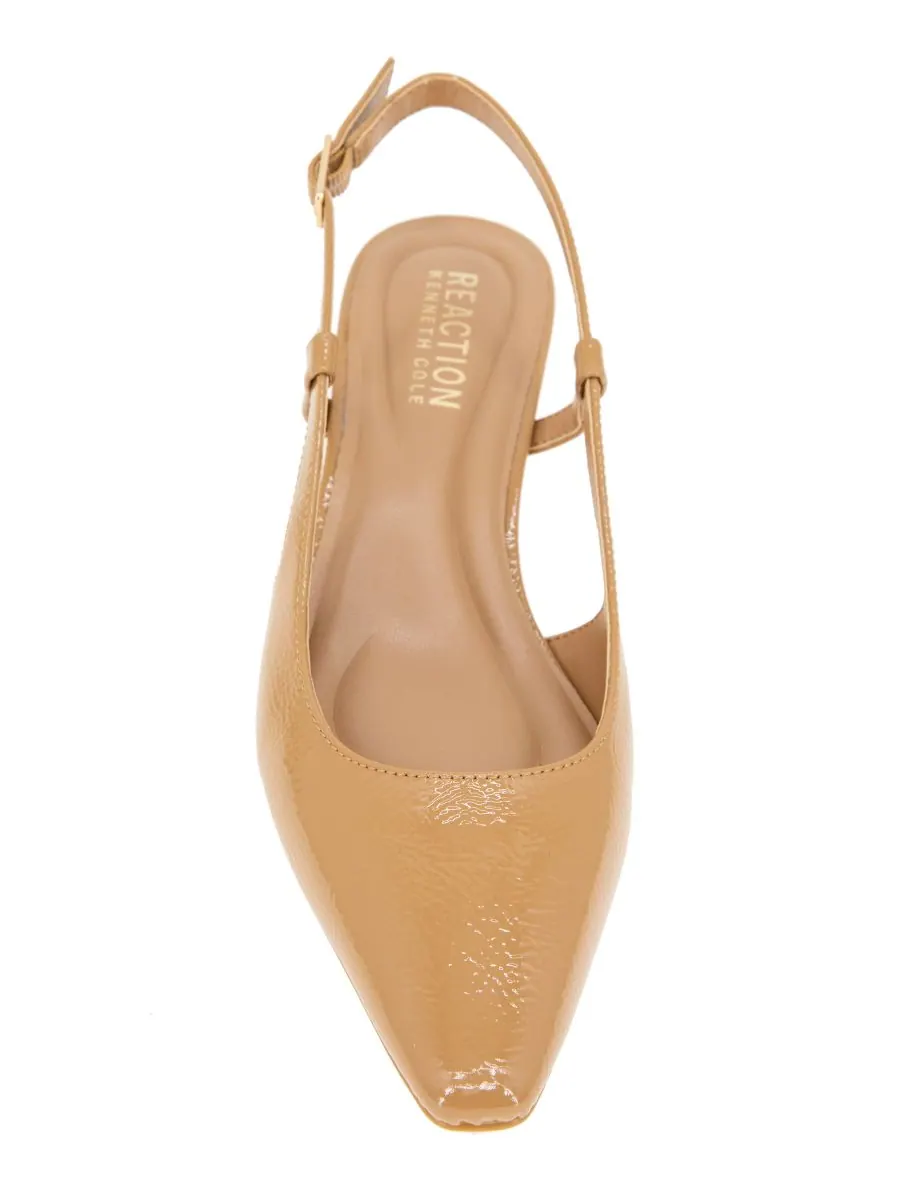 Женские туфли-лодочки Maggie на каблуке-рюмке с открытой пяткой Kenneth Cole Reaction, Camel Patent — изображение 7 из 8