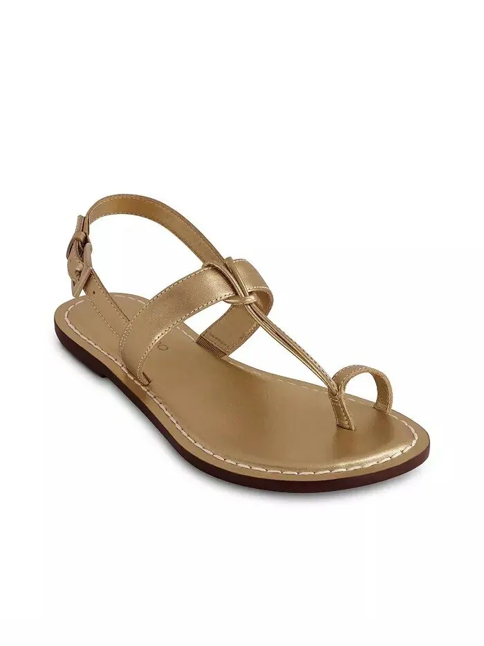 Сандалии Bernardo Maverick с двумя кольцами на пальцах ног Bernardo Footwear — изображение 1 из 5, золото