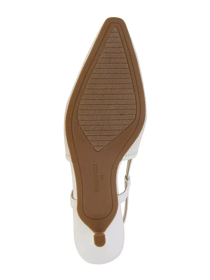 Женские туфли-лодочки Martha Mesh на низком каблуке Kenneth Cole New York — изображение 5 из 7, белый