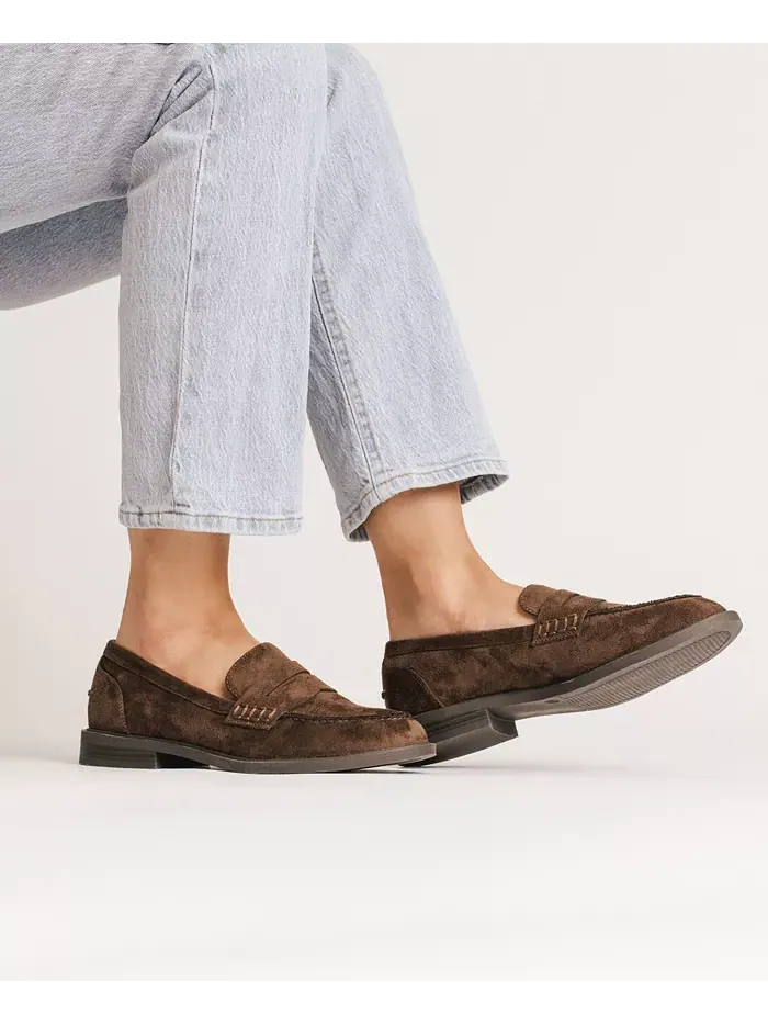 Женские пенни-лоферы Brooks на блочном каблуке Comfort Journee Collection — изображение 6 из 6, шоколад