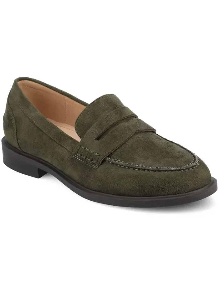 Женские пенни-лоферы Brooks на блочном каблуке Comfort Journee Collection — изображение 1 из 5, оливковый