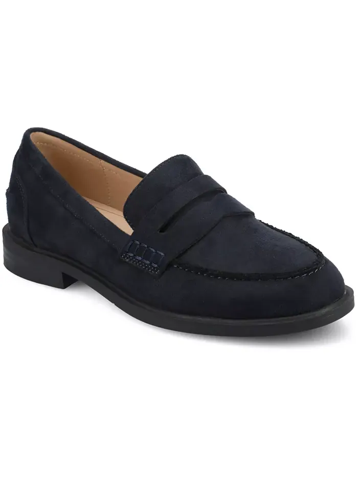 Женские пенни-лоферы Brooks на блочном каблуке Comfort Journee Collection — изображение 1 из 5, темно-синий