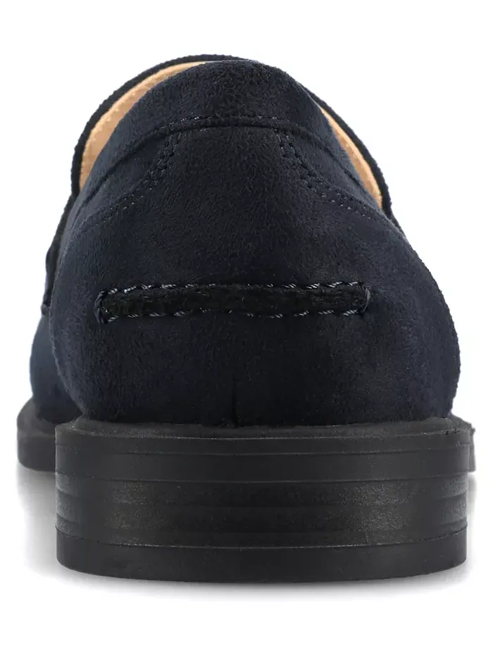Женские пенни-лоферы Brooks на блочном каблуке Comfort Journee Collection — изображение 3 из 5, темно-синий