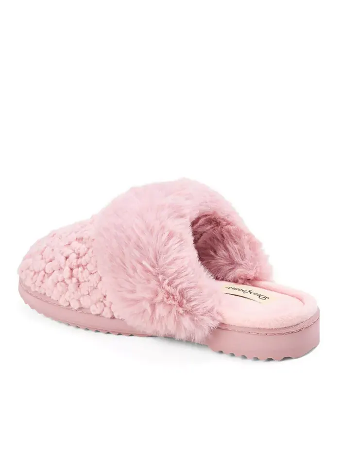 Женские вязаные тапочки Courtney Scuff Dearfoams — изображение 3 из 5, розовый