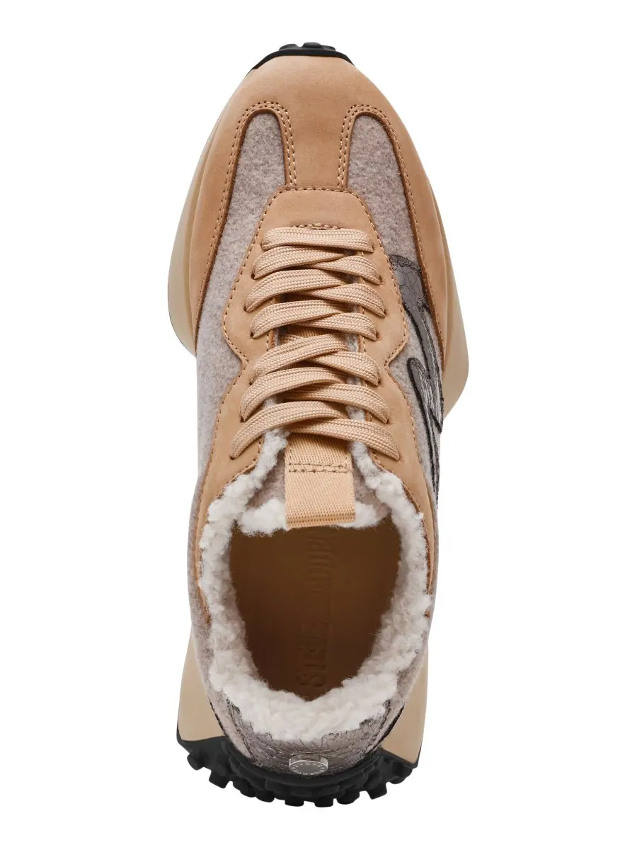 Женские кроссовки Campo на шнуровке Steve Madden — изображение 4 из 6, бежевый