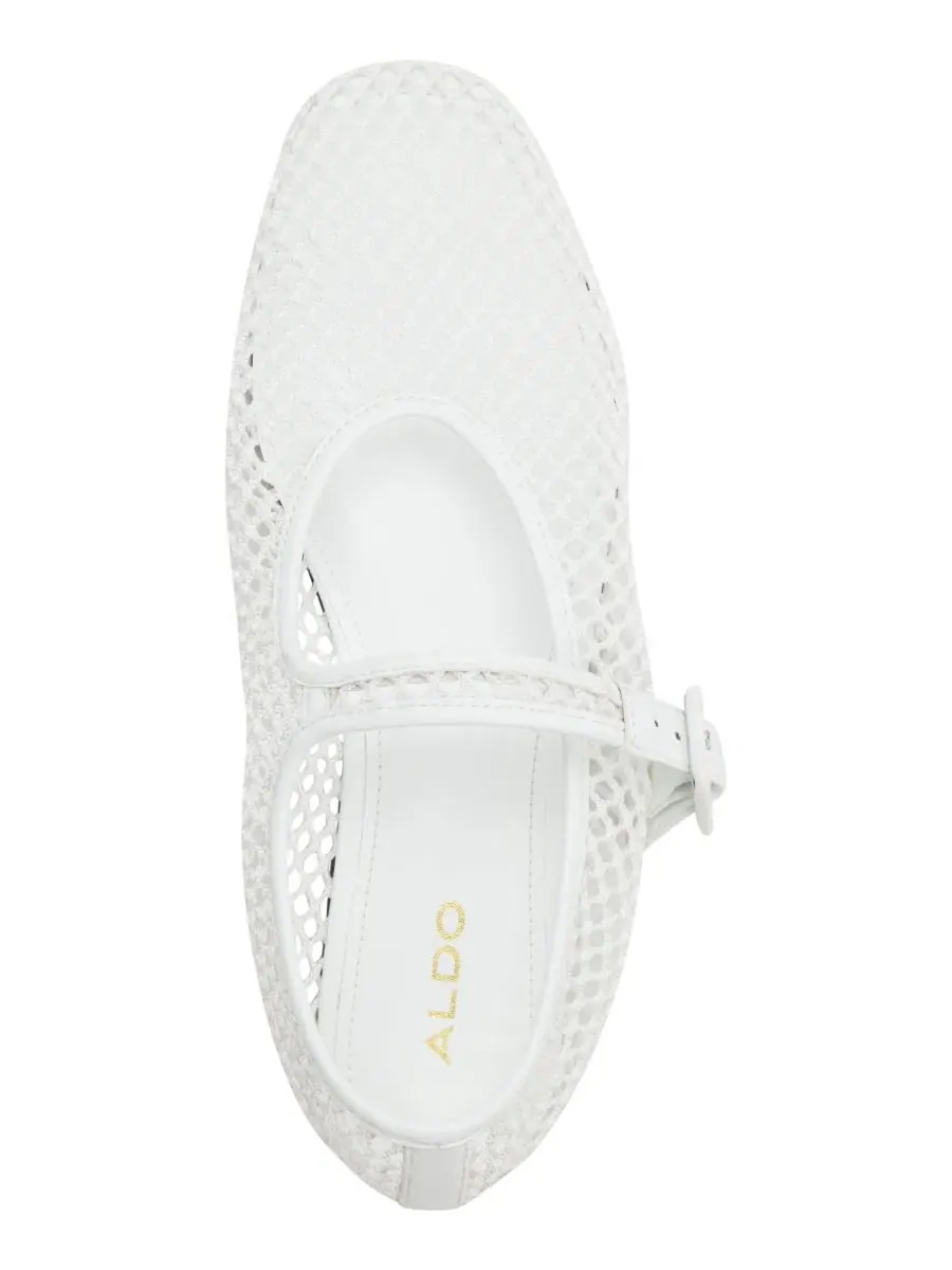 Женские балетки Alissie Mesh с миндалевидным носком ALDO — изображение 4 из 5, белый