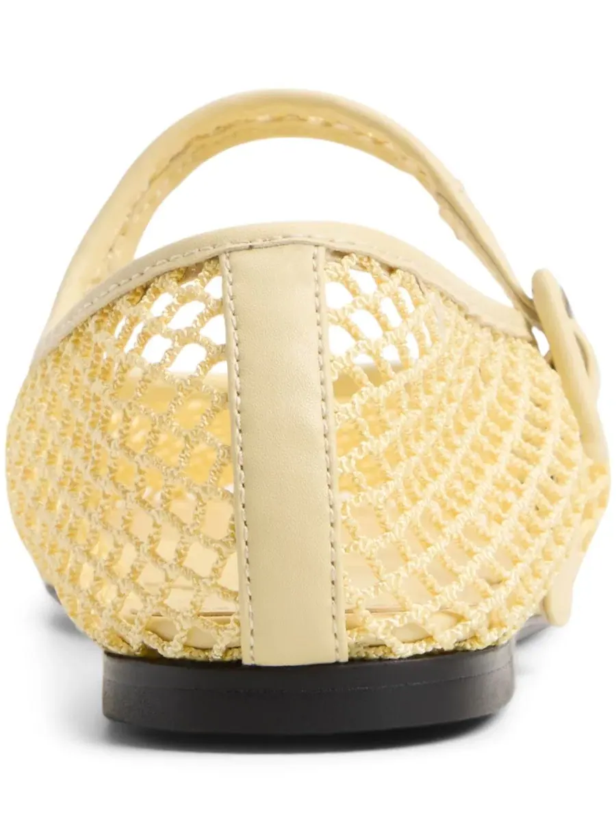 Женские балетки Alissie Mesh с миндалевидным носком ALDO — изображение 3 из 5, светлый желтый
