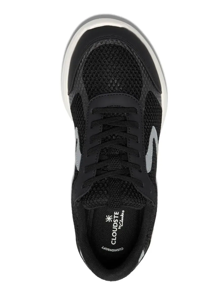 Кроссовки женские Clarks Ezrin Tie Lace Up — изображение 4 из 6, черный