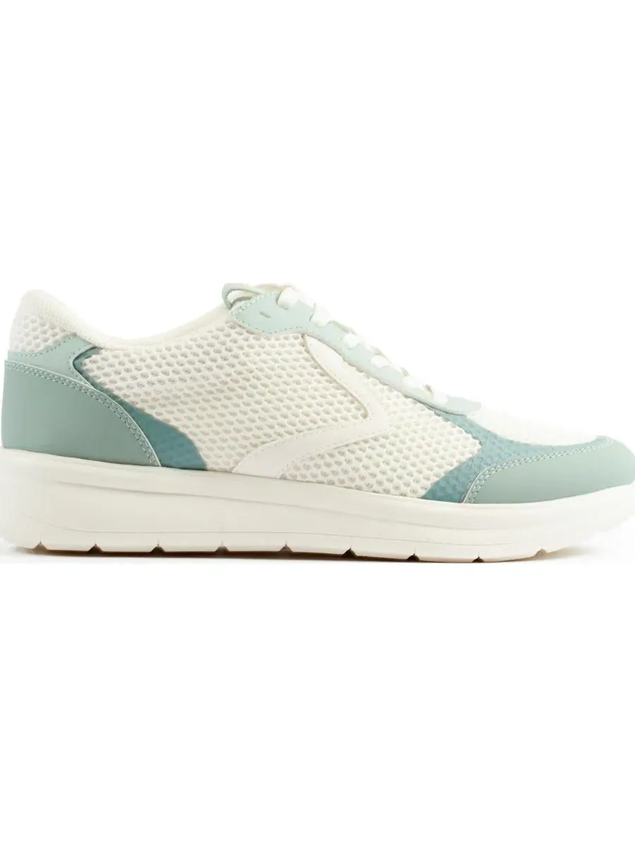 Кроссовки женские Clarks Ezrin Tie Lace Up, текстильные — изображение 2 из 6, зеленый