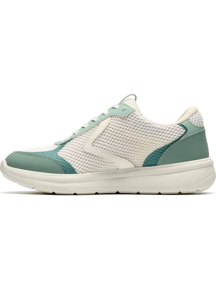 Кроссовки женские Clarks Ezrin Tie Lace Up, текстильные — изображение 6 из 6, зеленый