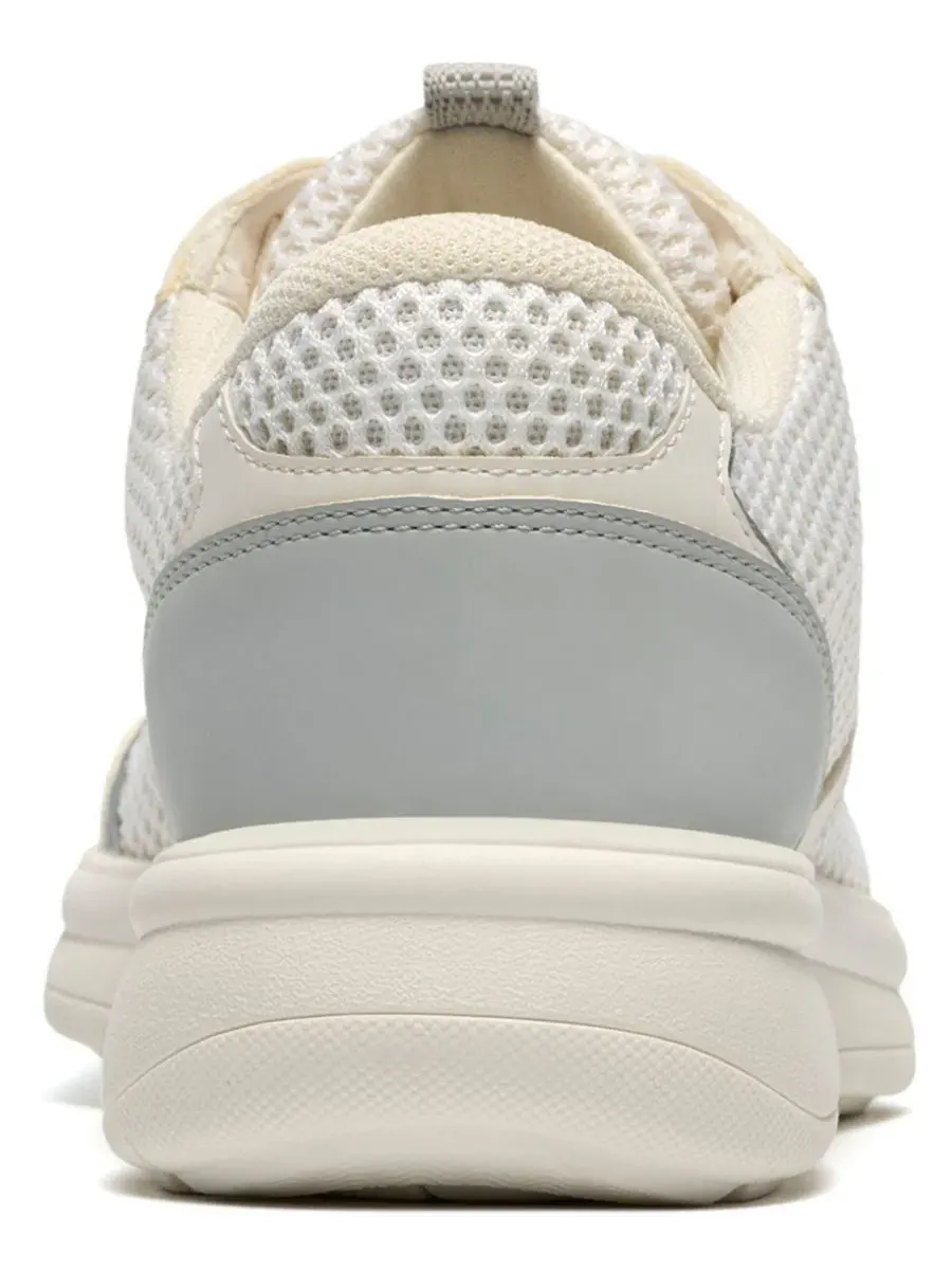 Кроссовки женские Clarks Ezrin Tie Lace Up, текстильные — изображение 3 из 6, белый/серый