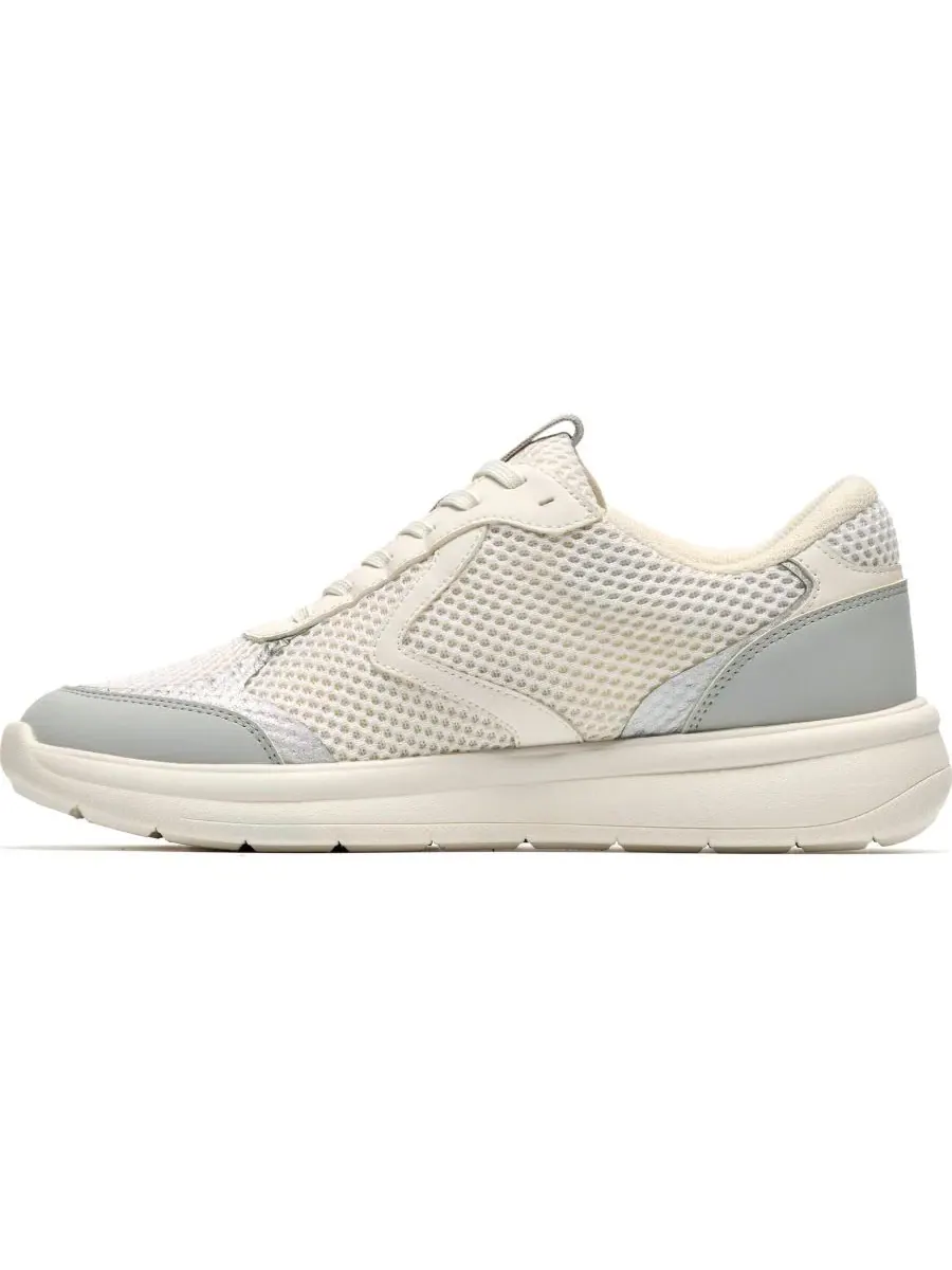 Кроссовки женские Clarks Ezrin Tie Lace Up, текстильные — изображение 6 из 6, белый/серый