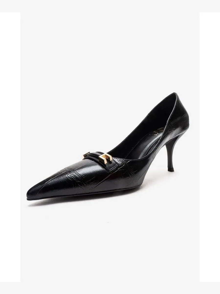 Женские туфли-лодочки Poesy с острым носком на шпильке Prologue Shoes — изображение 7 из 7, черный
