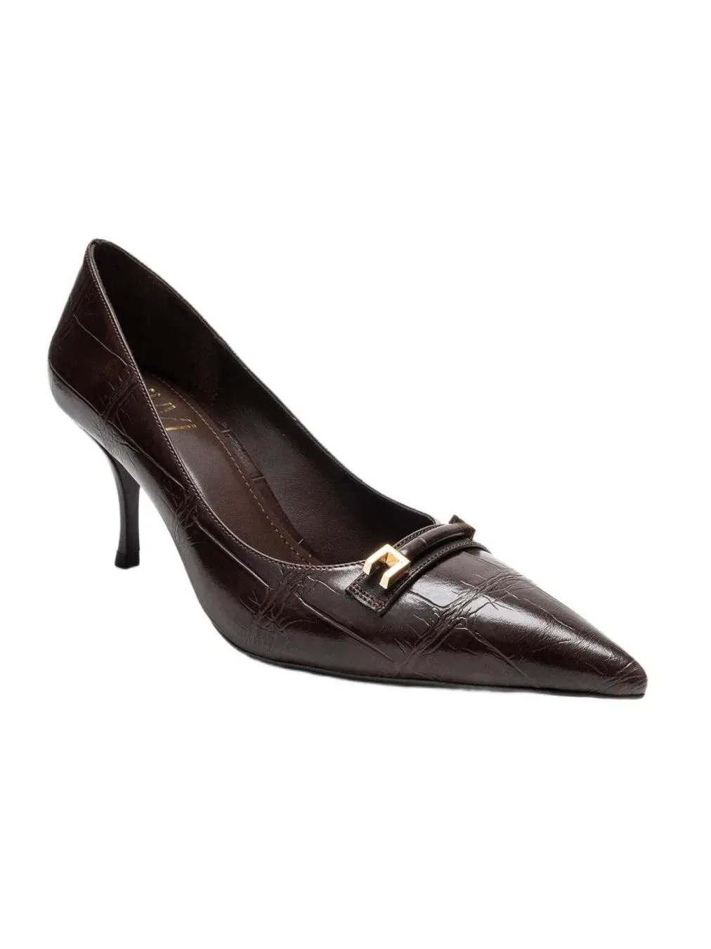 Женские туфли-лодочки Poesy с острым носком на шпильке Prologue Shoes — изображение 1 из 7, коричневый