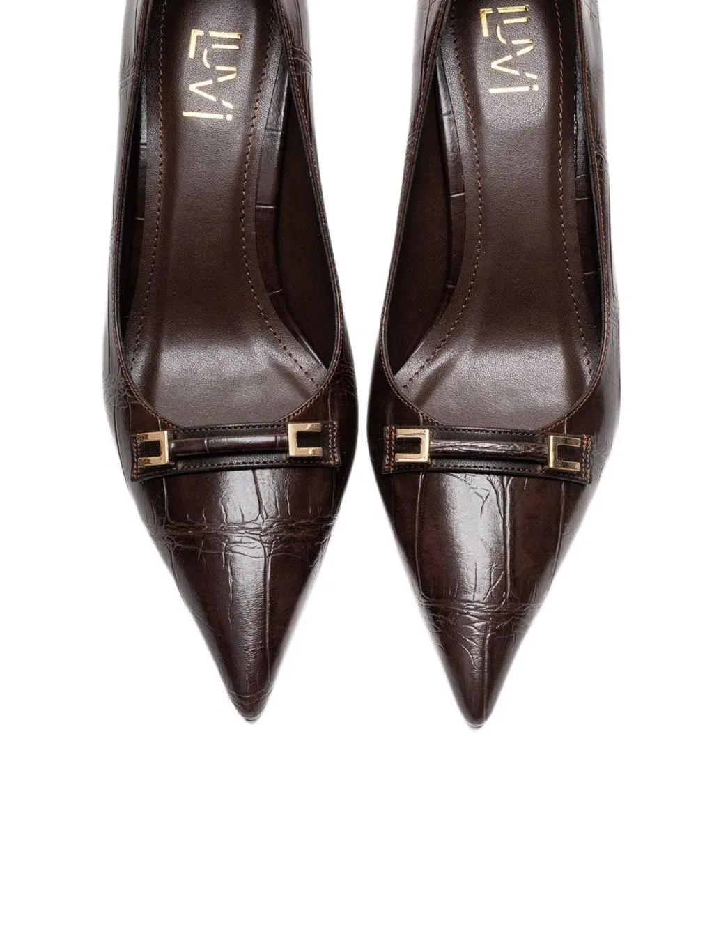 Женские туфли-лодочки Poesy с острым носком на шпильке Prologue Shoes — изображение 7 из 7, коричневый