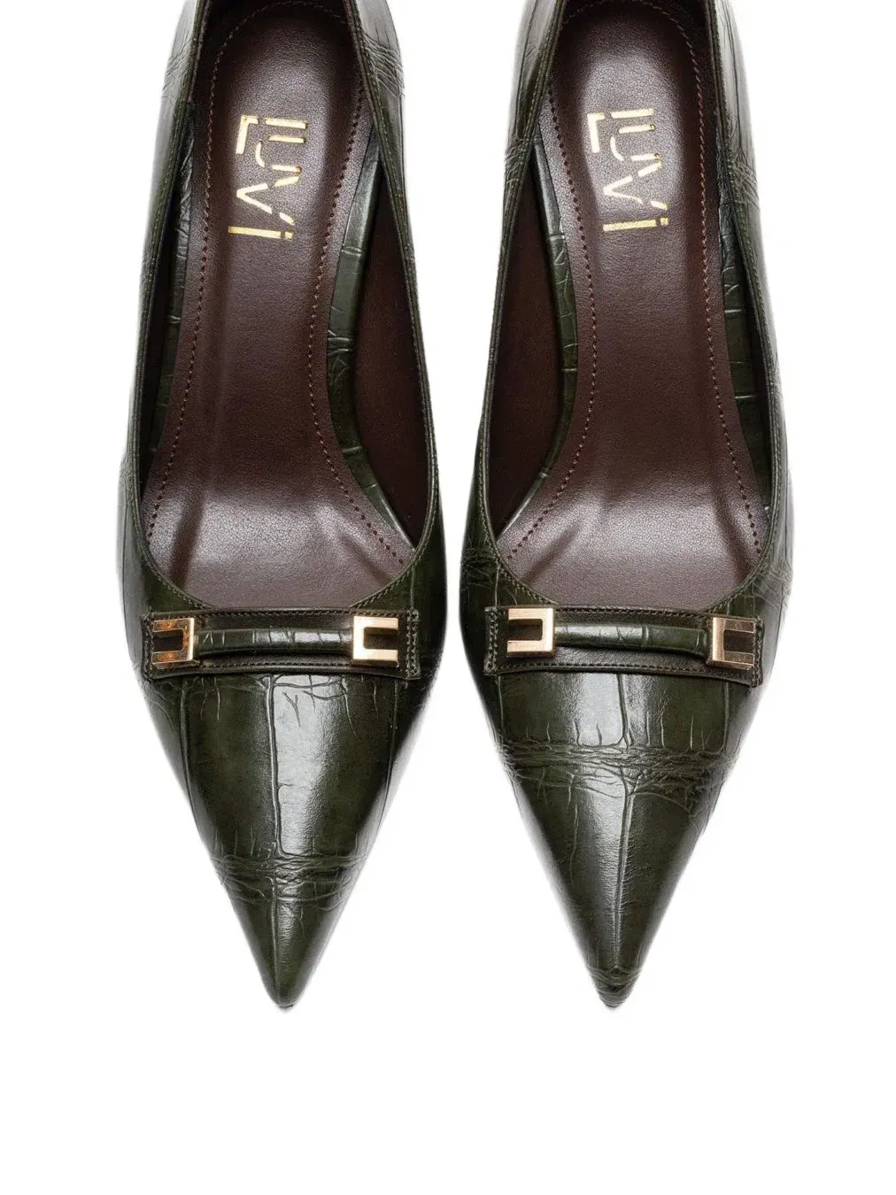 Женские туфли-лодочки Poesy с острым носком на шпильке Prologue Shoes — изображение 7 из 7, зеленый