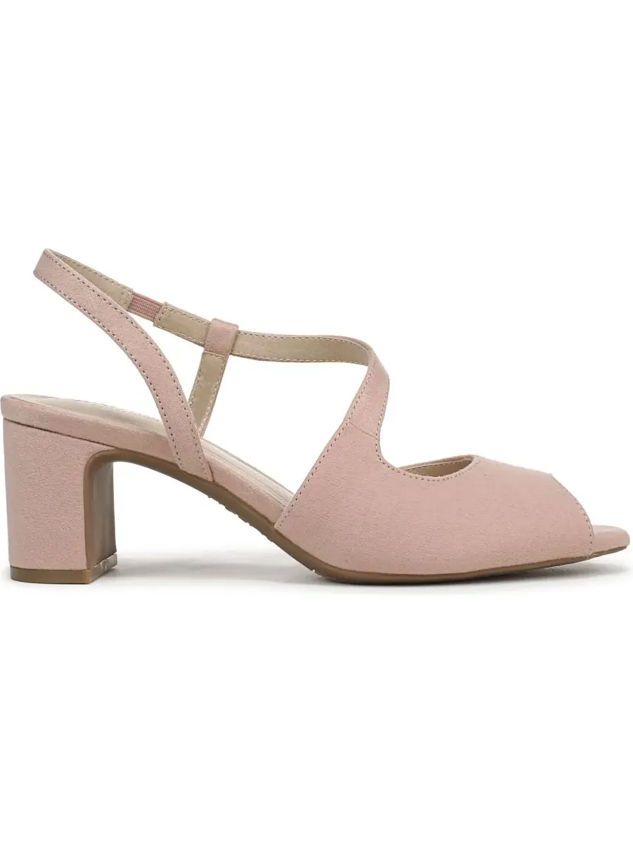 Женские туфли-лодочки Theo с открытым носком LifeStride, True Blush Microsuede — изображение 2 из 5