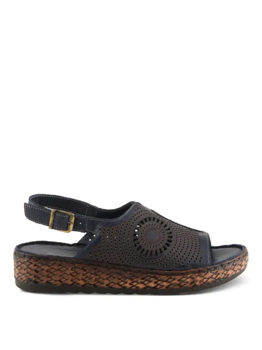 Сандалии на танкетке Spring Step Cordero Slingback — изображение 5 из 7, темно-синий