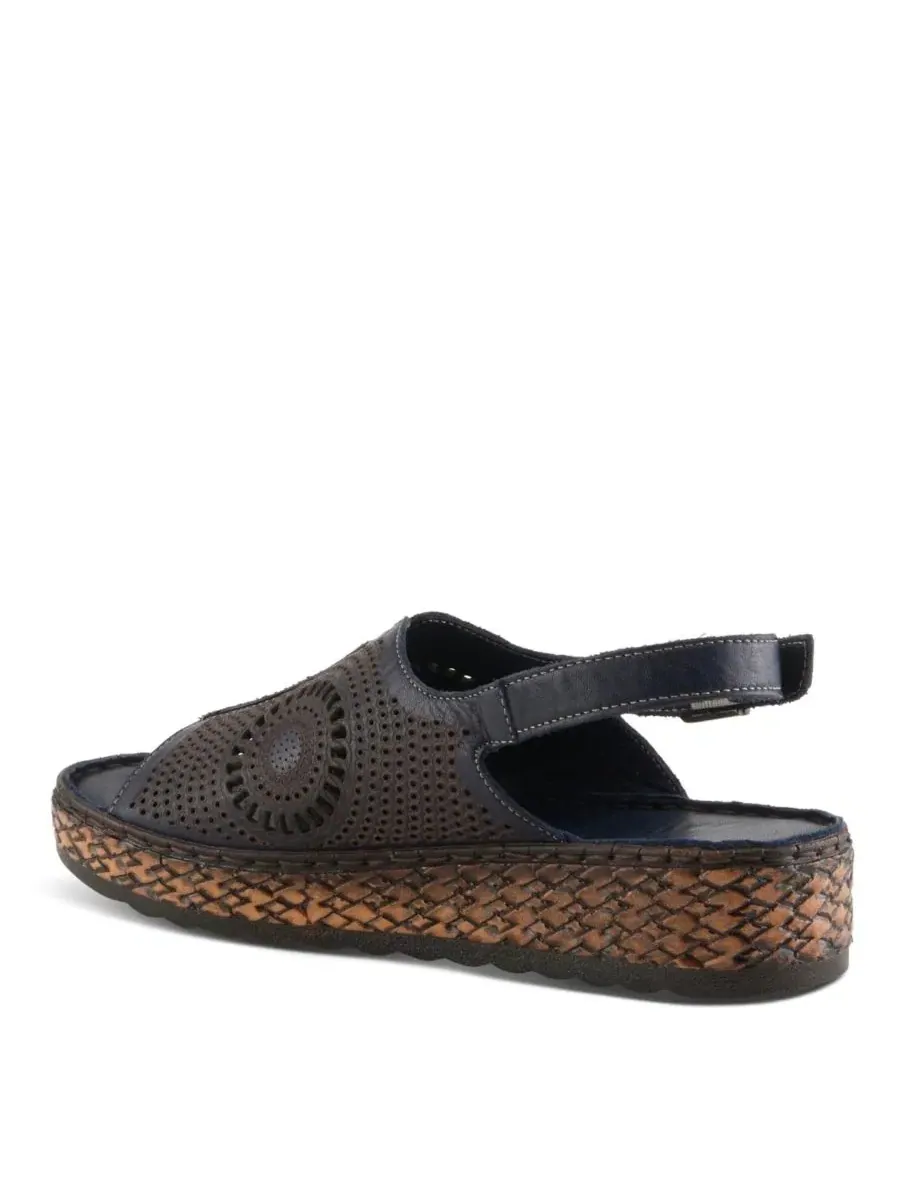 Сандалии на танкетке Spring Step Cordero Slingback — изображение 7 из 7, темно-синий
