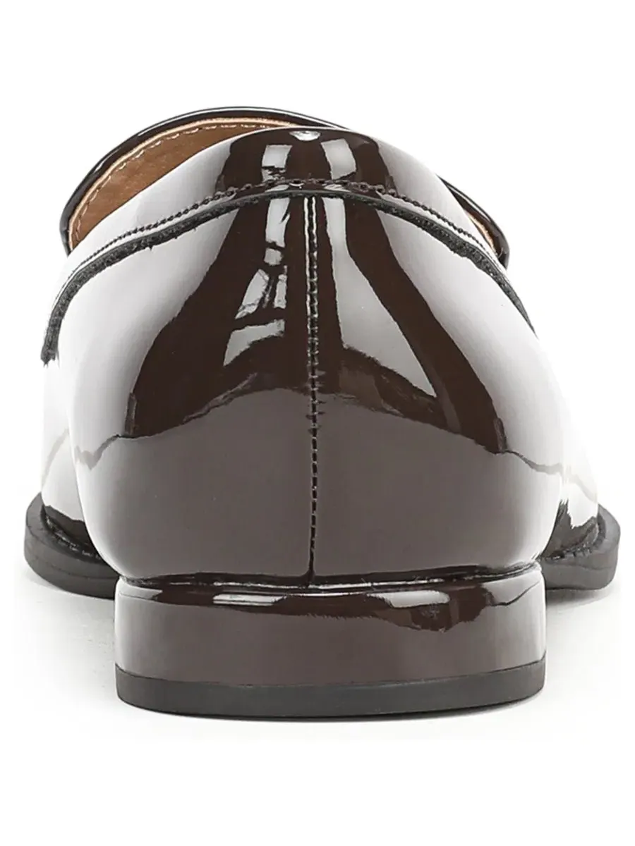 Женские лоферы Fable на каблуке LifeStride, Dark Chocolate Faux Patent Leather — изображение 3 из 5