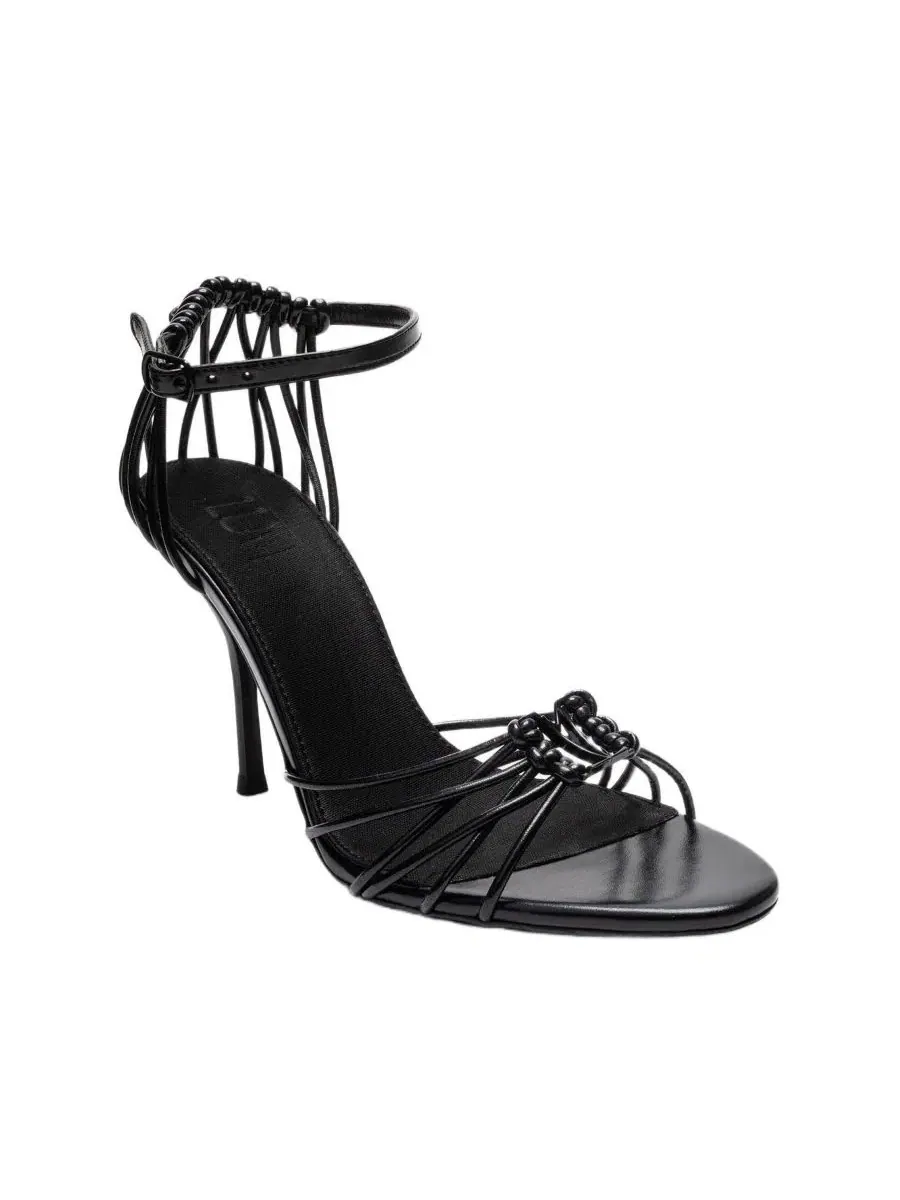 Босоножки на каблуке с открытым носком Arona Ankle Strap Stiletto Sandal Prologue Shoes — изображение 1 из 4, черный