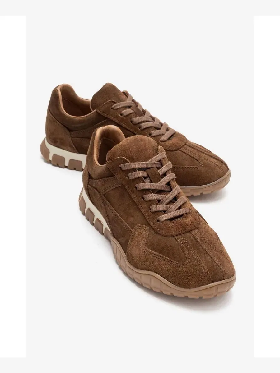 Кроссовки женские кожаные Lars Forever & Always Shoes — изображение 4 из 6, коньячный