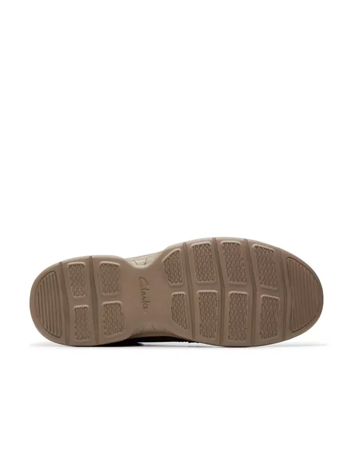 Ботинки мужские Clarks Bradley Vibe на шнуровке, кожаные — изображение 5 из 7, бежевый/бежевый